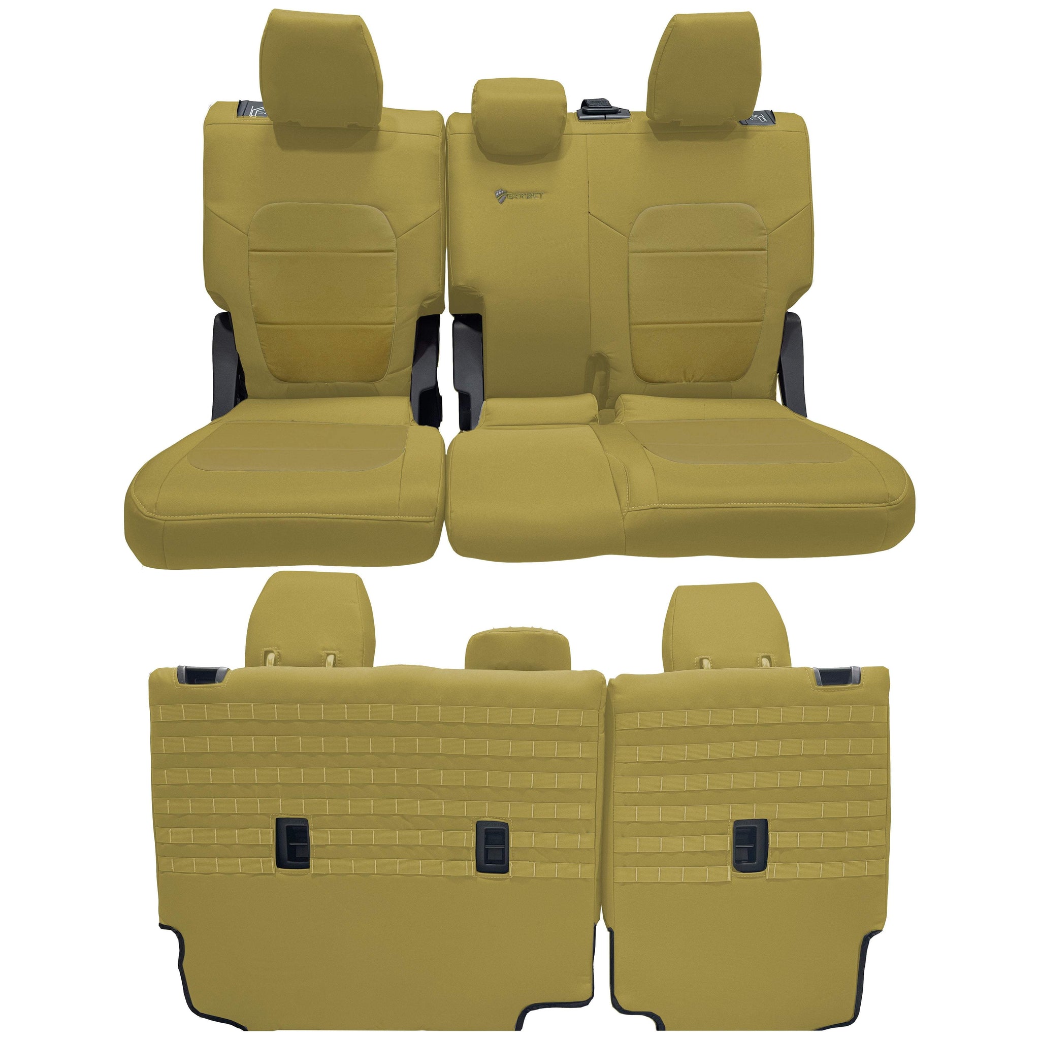 For Ford Bronco Seat Covers 2023 2022 2021 4Door Fiber Black Leather