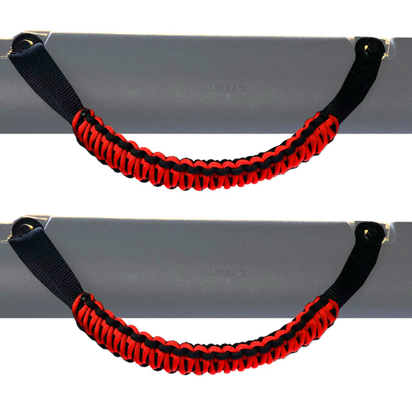 Bartact Grab Handles Bartact Paracord Grab Handles compatible with Ford Bronco 2021 2022 Roll Bar Front or Rear (Pair of 2) Made in USA