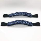 Bartact Grab Handles Black / Blue Camo Paracord Grab Handles for Headrests of Jeep Wrangler JK, JKU, JL, JLU, Gladiator, Toyota Tacoma, Ford Bronco and other vehicles with removable head rests (PAIR of 2)