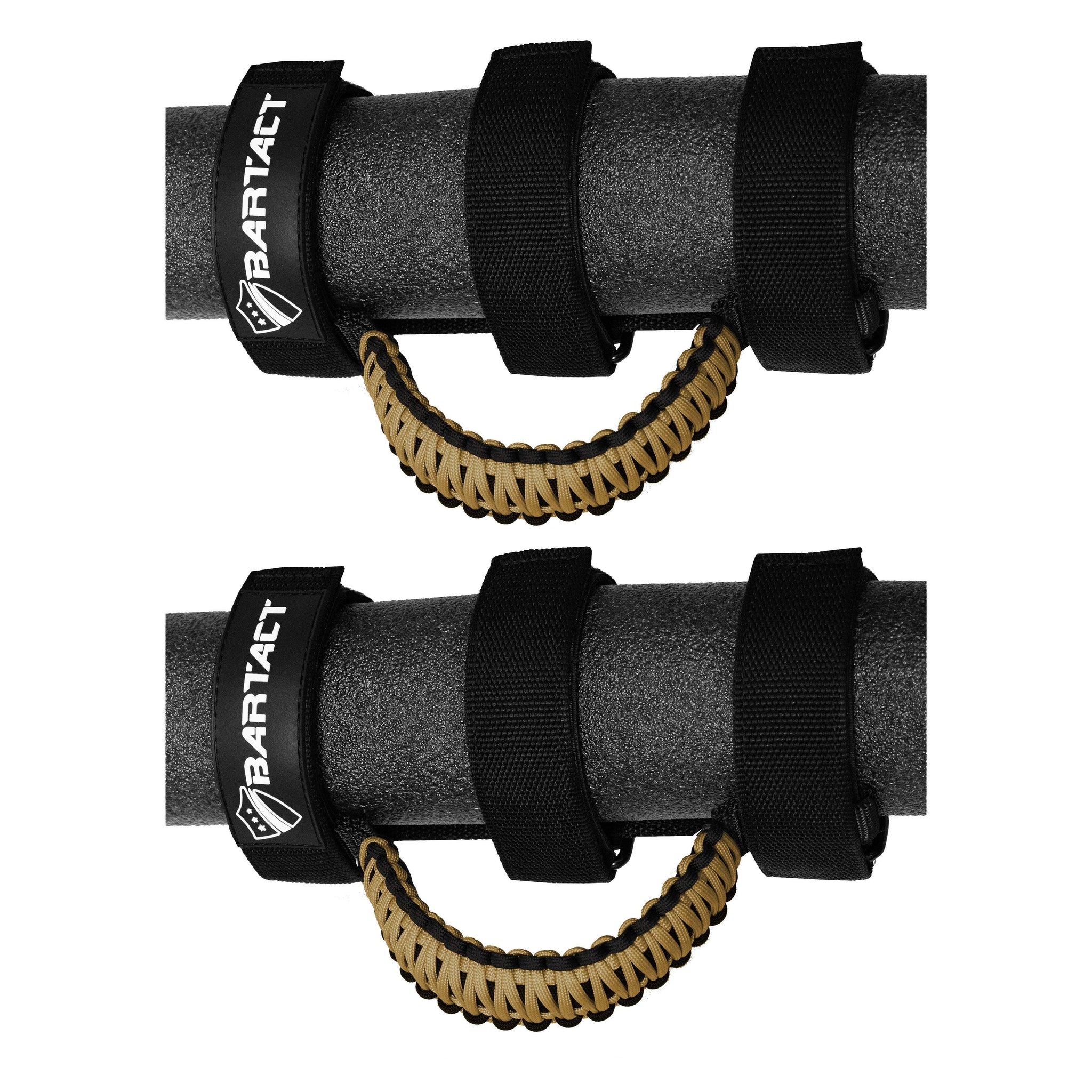 4-Piece Roll Bar Grab Handles For Jeep Wrangler (YJ, TJ, JK, JL, Gladiator JT) - Red Nylon Paracord Grips 10 thumbnail image