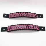 Bartact Grab Handles Black / Pink Camo Paracord Grab Handles for Jeep Wrangler 2007-18 JK, JKU Rear Sound bar or Front A-Pillar (PAIR of 2) Made in USA - 550 Paracord, Bartact