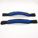 Bartact Grab Handles Black / Royal Blue Paracord Grab Handles for Headrests of Jeep Wrangler JK, JKU, JL, JLU, Gladiator, Toyota Tacoma, Ford Bronco and other vehicles with removable head rests (PAIR of 2)