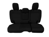 Bartact Jeep Wrangler Seat Covers black / black / Same as insert Color Rear Bench Tactical Seat Covers for Jeep Wrangler JLU 2018-22 4 Door - BARTACT  - WITH Fold Down Armrest ONLY! (NOT for 4XE Edition) w/ MOLLE