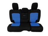 Bartact Jeep Wrangler Seat Covers black / blue / Same as insert Color Rear Bench Tactical Seat Covers for Jeep Wrangler 4XE JLU 2021+ 4 Door | BARTACT | WITH Fold Down Armrest ONLY! (4XE Edition ONLY!) w/ MOLLE