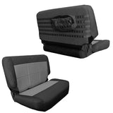 Bartact Jeep Wrangler Seat Covers black / graphite Rear Bench Tactical Seat Cover for Jeep Wrangler TJ 1997-02 Bartact w/ MOLLE