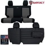 Bartact Jeep Wrangler Seat Covers black / graphite Rear Bench Tactical Seat Covers for Jeep Wrangler JKU 2008-10 4 Door Bartact w/ MOLLE
