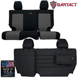 Bartact Jeep Wrangler Seat Covers black / graphite Rear Bench Tactical Seat Covers for Jeep Wrangler JKU 2013-18 4 Door Bartact w/ MOLLE
