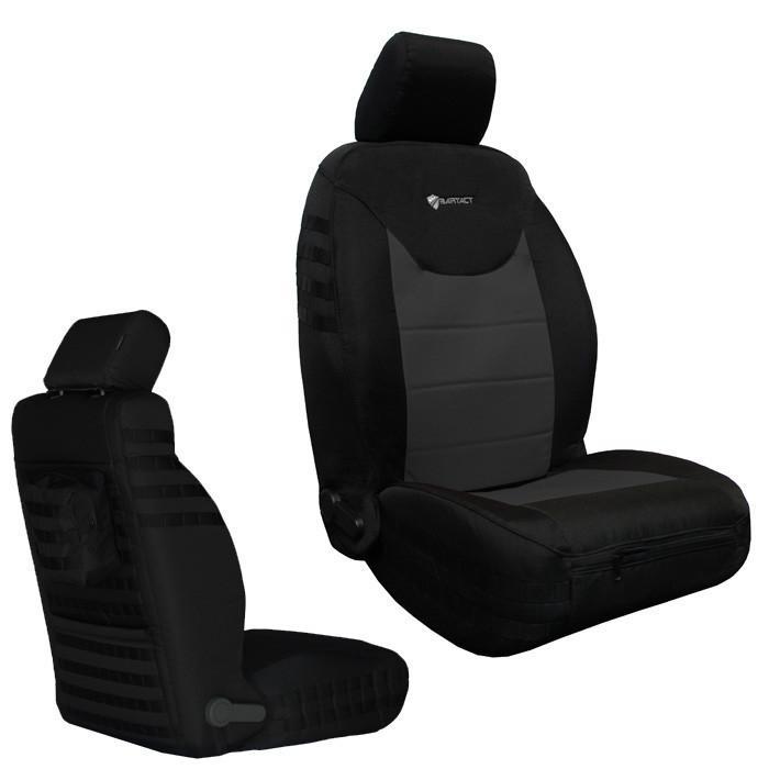 Front Tactical Seat Covers for Jeep Wrangler JK & JKU 2013-18 BARTACT  (PAIR) w/ MOLLE - Non SRS Air Bag Compliant