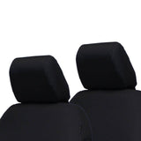 Bartact Jeep Wrangler Seat Covers Black Head Rest Covers (PAIR) for 2007-10 Jeep Wrangler JK 2 Door Rear Bench