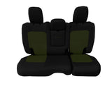 Bartact Jeep Wrangler Seat Covers black / olive drab / Same as insert Color Rear Bench Tactical Seat Covers for Jeep Wrangler JLU 2018-22 4 Door - BARTACT  - WITH Fold Down Armrest ONLY! (NOT for 4XE Edition) w/ MOLLE