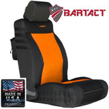 Bartact Jeep Wrangler Seat Covers black / orange Front Tactical Seat Covers for Jeep Wrangler JK & JKU 2007-10 BARTACT (PAIR) w/ MOLLE - Non SRS Air Bag Compliant