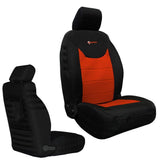 Bartact Jeep Wrangler Seat Covers black / orange Front Tactical Seat Covers for Jeep Wrangler JK & JKU 2013-18 BARTACT (PAIR) w/ MOLLE - SRS Air Bag Compliant