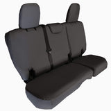 Bartact Jeep Wrangler Seat Covers Black Rear Bench Seat Covers for Jeep Wrangler JLU 2018-22 4 Door BARTACT Base Line Performance ( No fold down armrest) - NOT for 4XE Edition