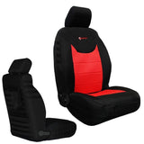 Bartact Jeep Wrangler Seat Covers black / red Front Tactical Seat Covers for Jeep Wrangler JK & JKU 2013-18 BARTACT (PAIR) w/ MOLLE - SRS Air Bag Compliant