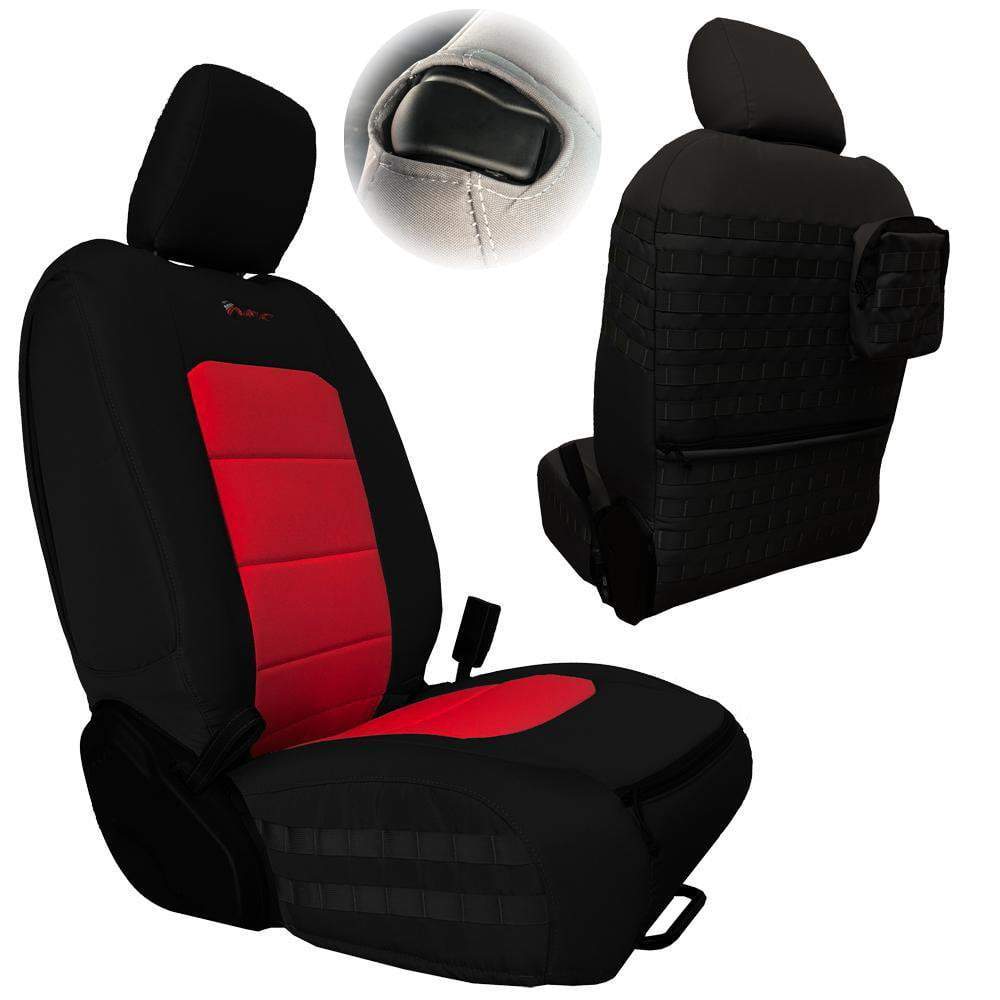 Front Tactical Seat Covers for Jeep Wrangler JL 2018-23 2 Door ONLY (NOT  for Mojave or 392 Edition) Bartact w/ MOLLE