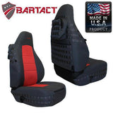 Bartact Jeep Wrangler Seat Covers Front Tactical Seat Covers for Jeep Wrangler TJ 1997-02 (PAIR) w/ MOLLE Bartact