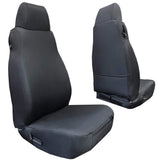 Bartact Jeep Wrangler Seat Covers Graphite Front Seat Covers for Jeep Wrangler TJ and LJ 2003-06 Bartact - Base Line Performance (PAIR)