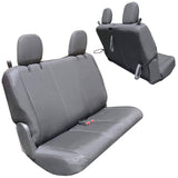 Bartact Jeep Wrangler Seat Covers graphite / graphite Rear Bench Seat Covers for Jeep Wrangler JL 2018-22 2 Door Bartact - Base Line Performance