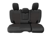 Bartact Jeep Wrangler Seat Covers graphite / graphite / Same as insert Color Rear Bench Tactical Seat Covers for Jeep Wrangler 4XE JLU 2021+ 4 Door | BARTACT | WITH Fold Down Armrest ONLY! (4XE Edition ONLY!) w/ MOLLE