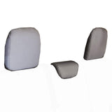Bartact Jeep Wrangler Seat Covers Graphite Head Rest Covers (3) for 2018+ Jeep Wrangler JLU 4 Door Rear Bench - NO Armrest