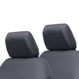 Bartact Jeep Wrangler Seat Covers Graphite Head Rest Covers (PAIR) for 2011-18 Jeep Wrangler JK 2 Door Rear Bench