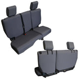 Bartact Jeep Wrangler Seat Covers Graphite Rear Bench Seat Covers for Jeep Wrangler JKU 2011-12 4 Door Bartact Base Line Performance