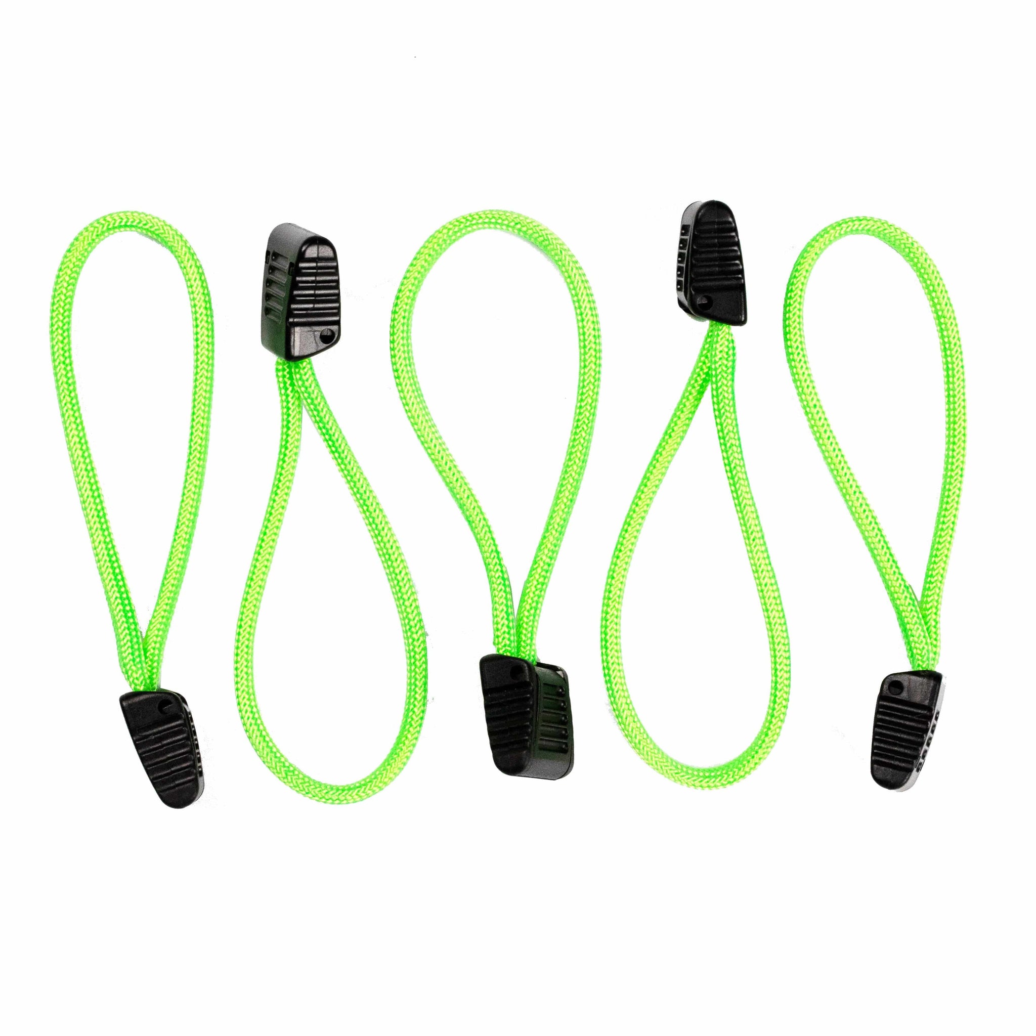 Bartact Paracord Zipper Pulls w/ Plastic Pull - Qty 3 or 5 - Made in USA 550 Paracord, Green