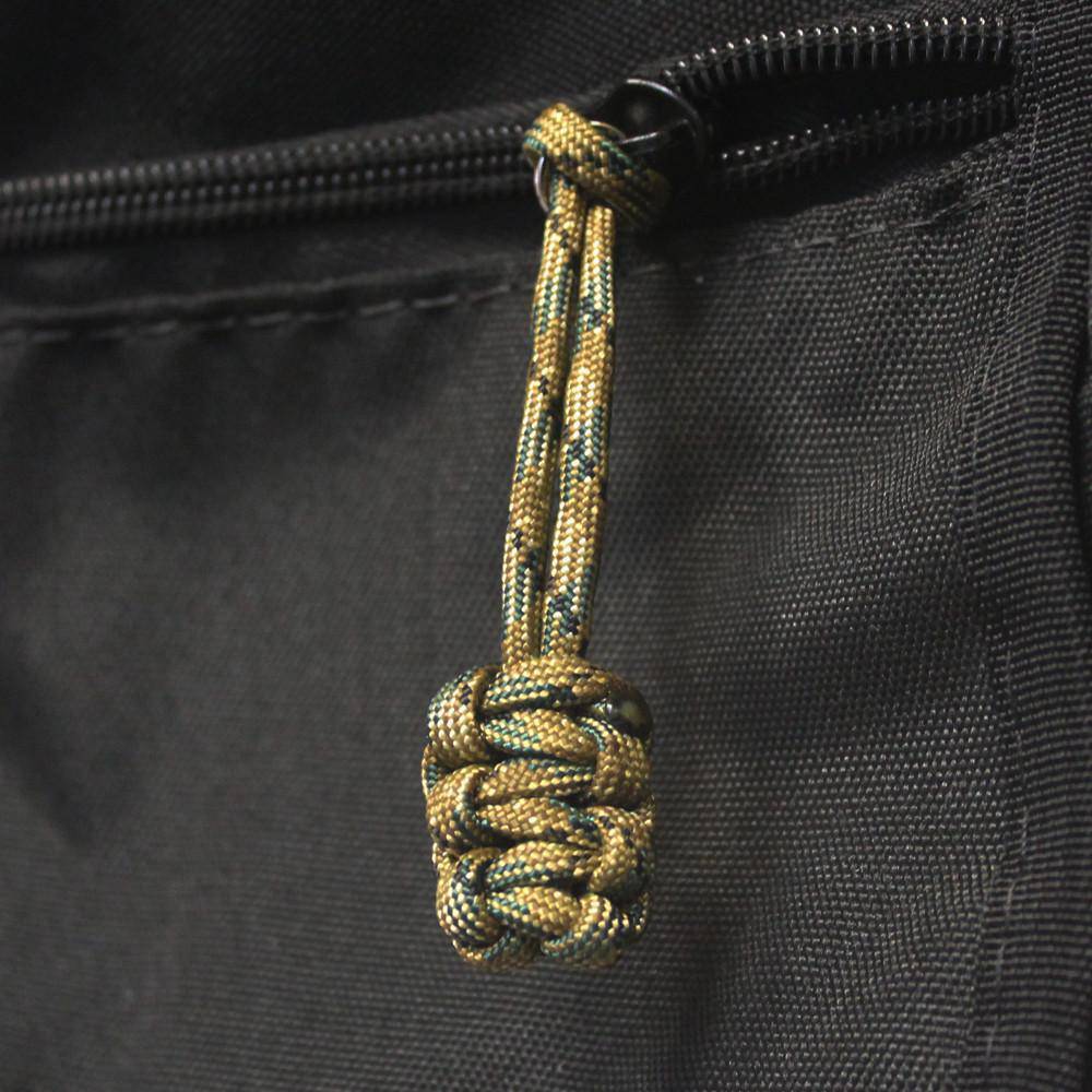 Bartact Paracord Zipper Pulls w/ Plastic Pull - Qty 3 or 5 - Made in USA 550 Paracord, Red