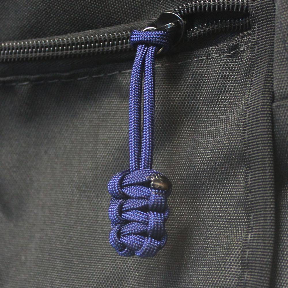 Paracord Zipper Pulls (w/ key ring) - qty 5 - Hand Woven USA 550