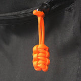 Bartact Miscellaneous 5 / Neon Orange Paracord Zipper Pulls (w/ key ring) - qty 5 - Hand Woven USA 550 Paracord - Bartact