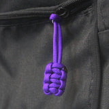 Bartact Miscellaneous 5 / Purple Paracord Zipper Pulls (w/ key ring) - qty 5 - Hand Woven USA 550 Paracord - Bartact