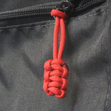 Bartact Miscellaneous 5 / Red Paracord Zipper Pulls (w/ key ring) - qty 5 - Hand Woven USA 550 Paracord - Bartact