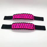 Bartact Miscellaneous Hot Pink Adjustable Paracord Door Limiting Straps (pair of 2) for 1976-06 Jeep Wrangler CJ, YJ, TJ
