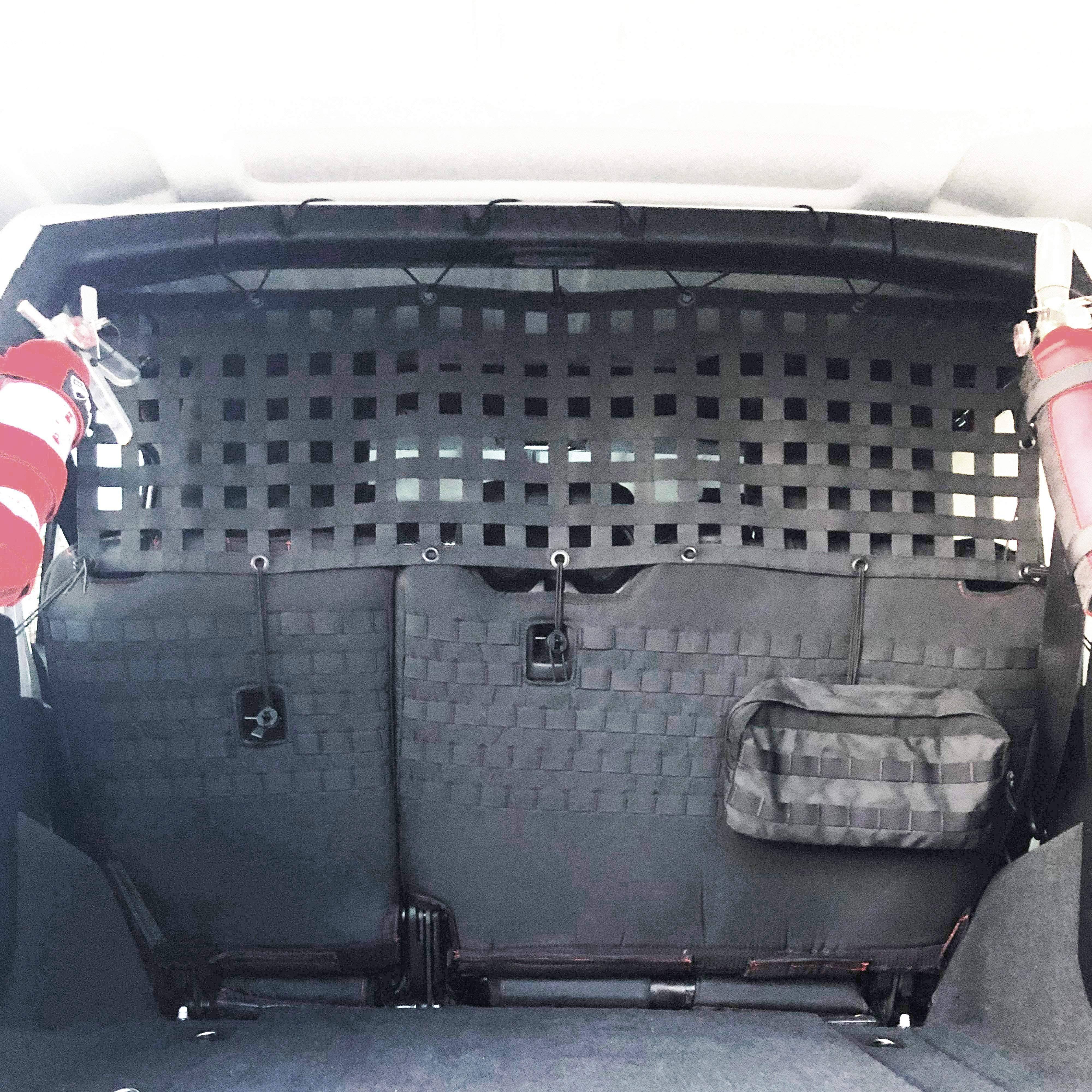 Molle Net, Tactical Net Molle Compatible - Jeep Wrangler JLU Rear Bench Upper (Pat Pending)