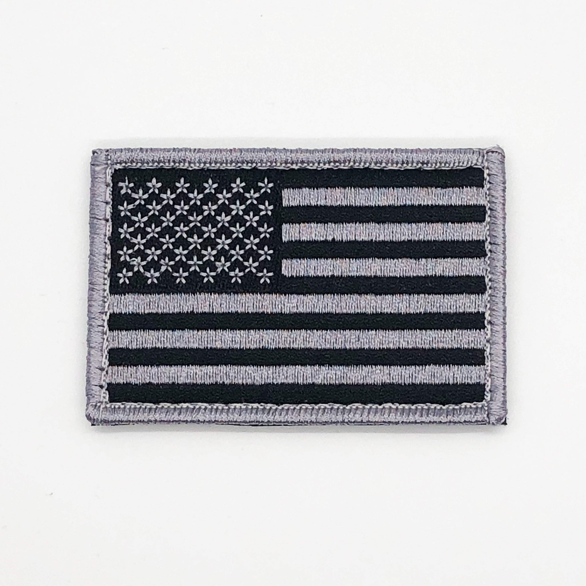 Lot De 8 Patches Brodés Drapeau Américain - 3 3/8 X 2" - 50 étoiles - Application Par Thermocollage