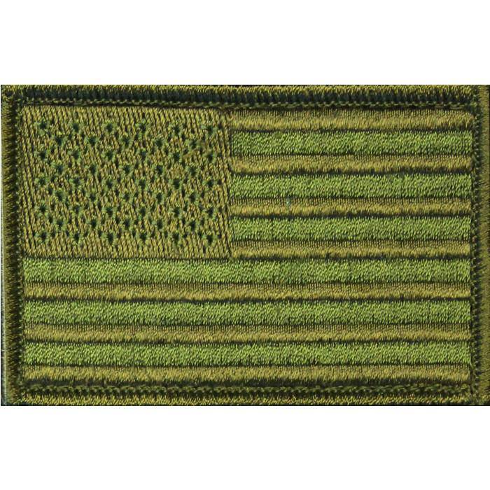 US Flag Patch Desert | Velcro, 2 x 3.25