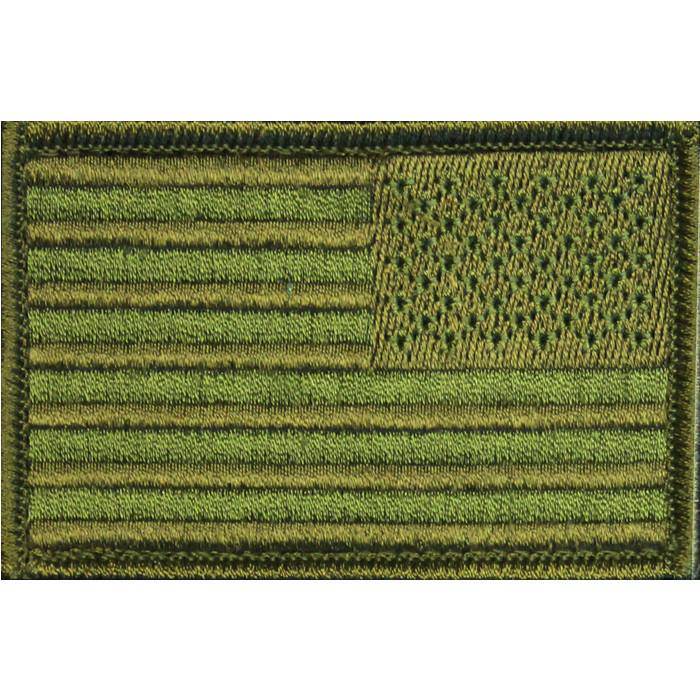 USA Flag Willys Jeep Morale Patch- Hook and loop 2x3