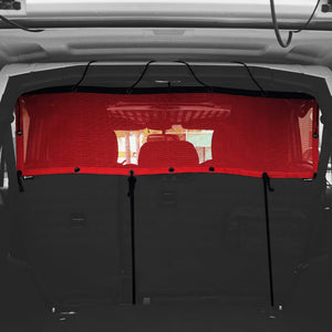 Bartact Miscellaneous Red Bartact Cargo/Pet Barrier Divider Shade- Jeep Wrangler JLU Rear Bench Upper (PAT PENDING)