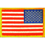 Bartact Miscellaneous Red/White/Blue / Stars on Right Morale Patches, Embroidered American Flag Patch - USA, Thin Blue Line, Thin Red Line 2" x 3" Patch w/ Velcro/Hook backing