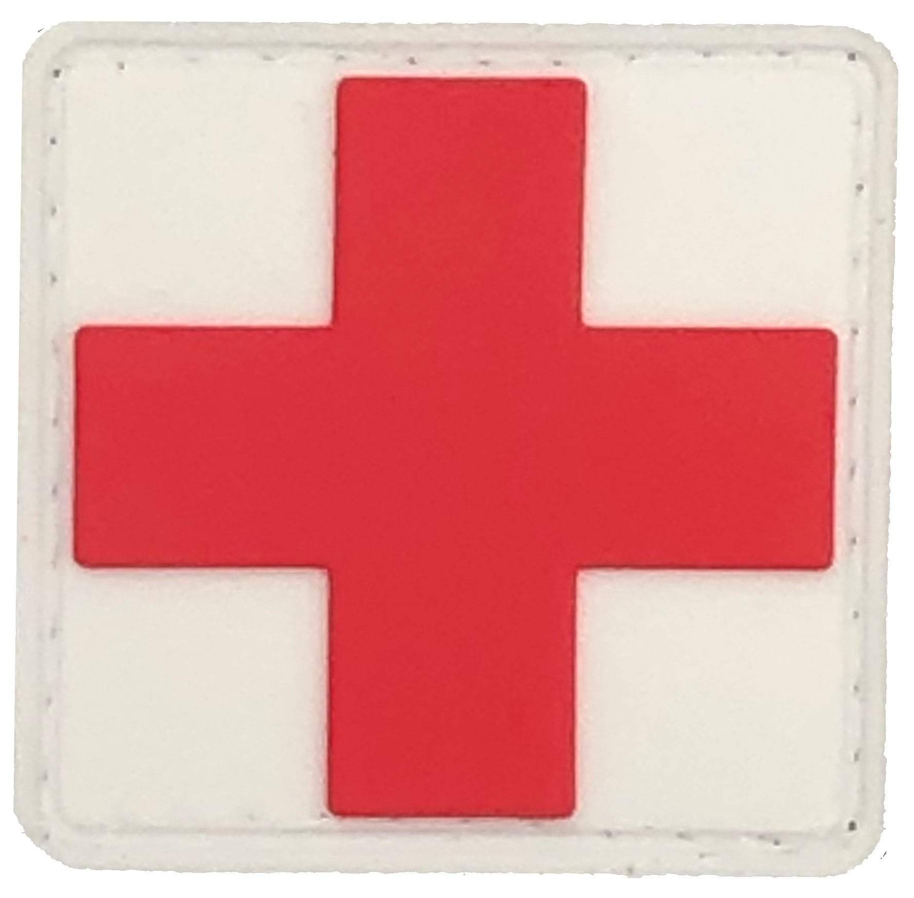 Medic Rubber 3D PVC Patch Medical Paramedic Tactical Morale Badge Patches Hook Fasteners Backing 2.95 x 2.95 inch Bubble of 2 Pieces
