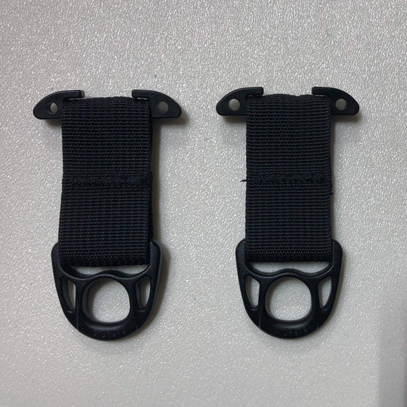 MOLLE Attachments by Bartact - PALS/MOLLE Powdercoated Steel D-Ring w/  Every Which Way Quick Side Release Buckle Kit (pair of 2)