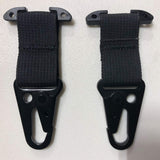 Bartact MOLLE ACCESSORIES Black MOLLE Attachments by Bartact - PALS/MOLLE Acetal T-Bar w/ Powdercoated Steel HK Hook (pair of 2)