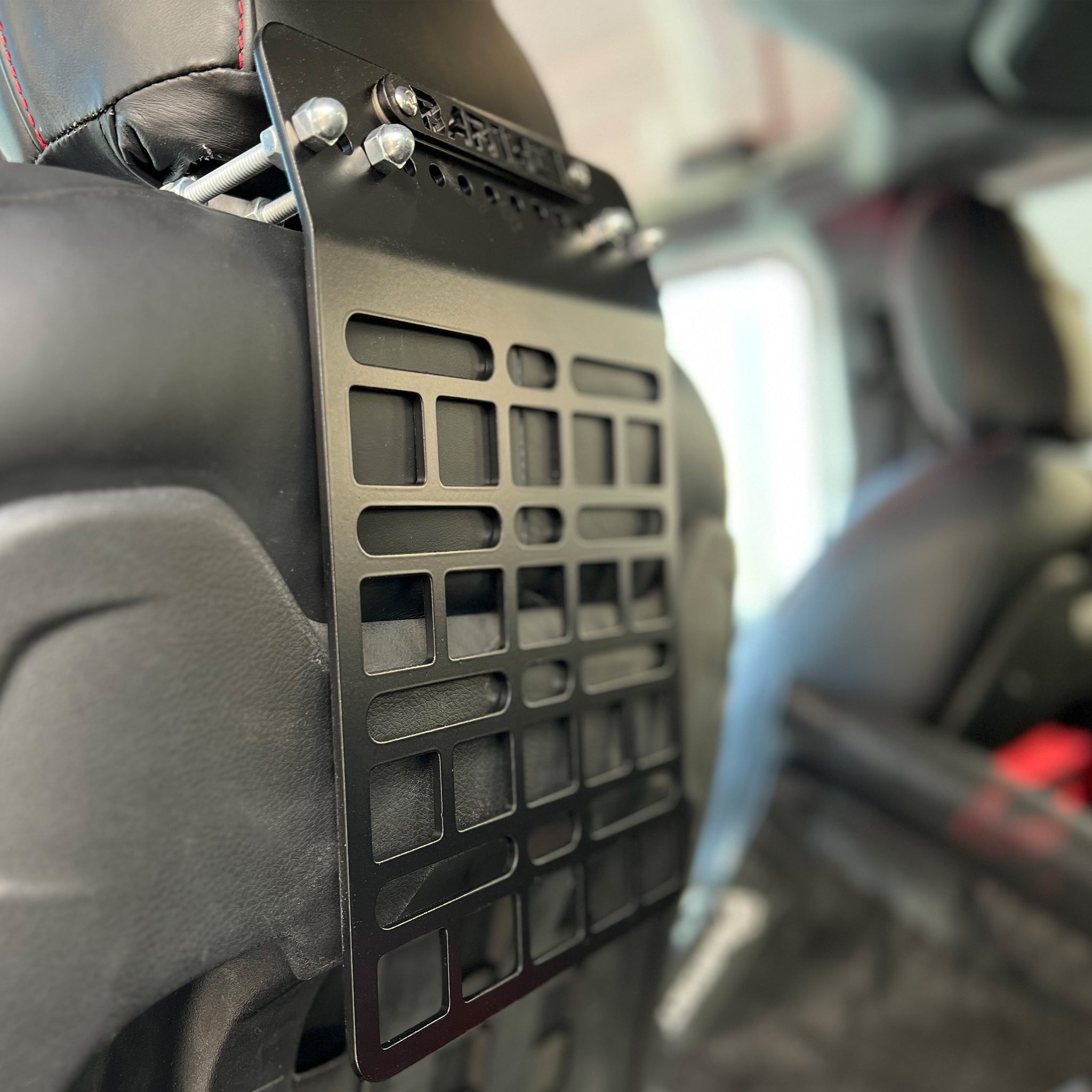 MOLLE Panel for Adjustable Head Rests V2, Bartact, Patent Pending