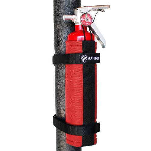 Bartact Roll Bar Accessories Red Fire Extinguisher Roll Bar Mount for 2.5 LB Fire Extinguisher PALS/MOLLE Compatible by Bartact