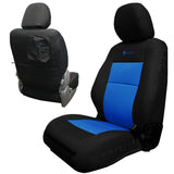 Bartact Toyota Tacoma Seat Covers black / blue Front Tactical Seat Covers for Toyota Tacoma 2016-19 All Models (TRD & Non-TRD) BARTACT (Pair) w/ MOLLE