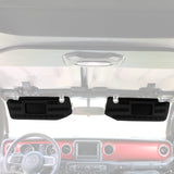Bartact Visor Covers Black / Fabric MOLLE Visor Covers for Jeep Gladiator JT 2019+ (NO Garage Door Opener Cut-out) w/ PALS/MOLLE (pair)