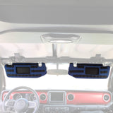 Bartact Visor Covers Navy / Fabric MOLLE Visor Covers for Jeep Gladiator 2019 - 2022 JT Truck (w/ Garage Door Opener Cut-out) w/ PALS/MOLLE (pair)