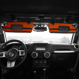 Bartact Visor Covers Orange / Fabric MOLLE Visor covers (FOR MIRRORED VISORS) with PALS - MOLLE (pair) for 2007-18 Jeep Wrangler JK JKU by Bartact
